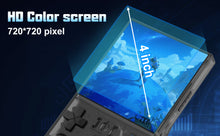 Load image into Gallery viewer, FVBADE R36 MAX Handheld game console 4.0 in IPS Screen Mini Retro Console 4000mAh Portable Pocket Arcade 12+ Mainstream Emulator 64g TF Card Transparent.(Gray )