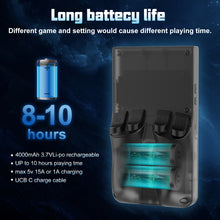 Load image into Gallery viewer, FVBADE R36 MAX Handheld game console 4.0 in IPS Screen Mini Retro Console 4000mAh Portable Pocket Arcade 12+ Mainstream Emulator 64g TF Card Transparent.(Gray )