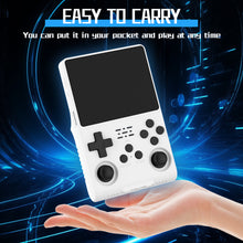 Load image into Gallery viewer, FVBADE[30000 in 1 R40S PRO Handheld Game Console 3.5 inch IPS Screen Mini Retro Console 3800mAh Portable Pocket Arcade 45+ Mainstream Emulator 256G TF Card Transparent.(White)