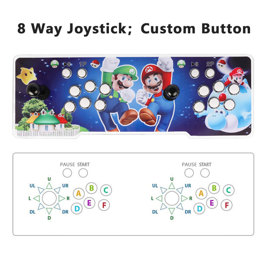 【32000 Games in 1】 78S Pandora box Arcade Game Console for PC & Projector & TV ,3D Games 1-4 Players Double Joystick Favorite List Game Category Save/Search/Hide/Pause/Delete Games