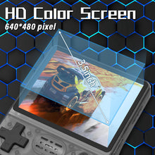 Load image into Gallery viewer, FVBADE[30000 in 1 R40S PRO Handheld Game Console 3.5 inch IPS Screen Mini Retro Console 3800mAh Portable Pocket Arcade 45+ Mainstream Emulator 256G TF Card Transparent.(Black)
