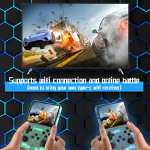 Load image into Gallery viewer, FVBADE[30000 in 1 R40S PRO Handheld Game Console 3.5 inch IPS Screen Mini Retro Console 3800mAh Portable Pocket Arcade 45+ Mainstream Emulator 256G TF Card Transparent.(purple)（Green）
