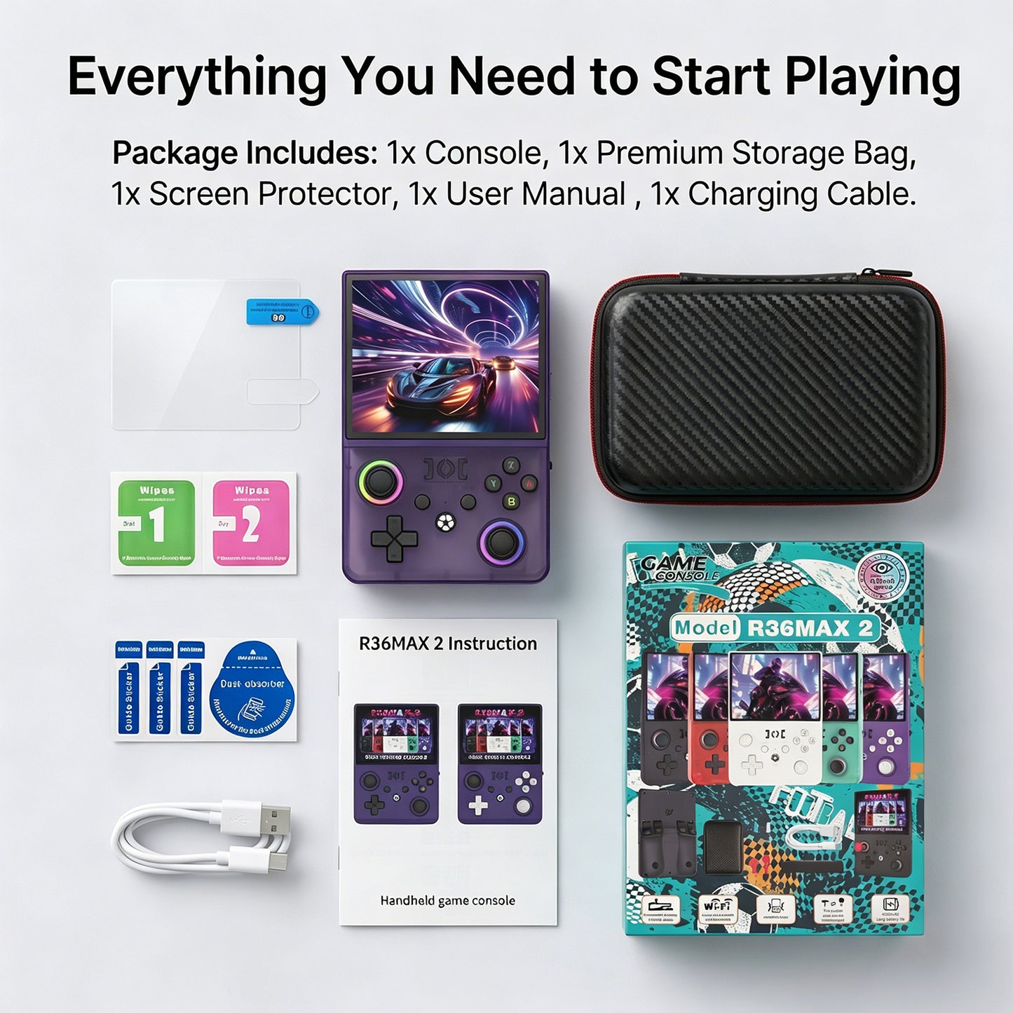 R36 MAX II Handheld Game Console