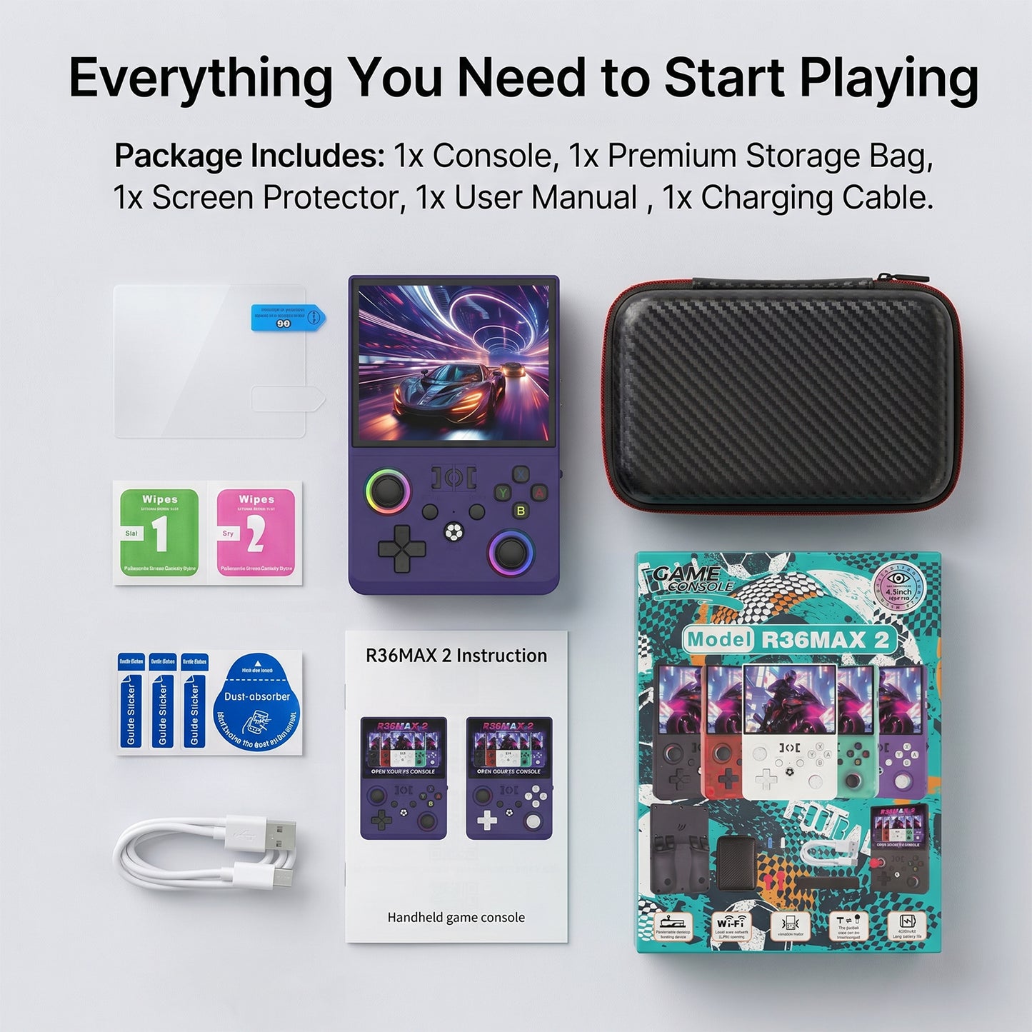 R36 MAX II Handheld Game Console