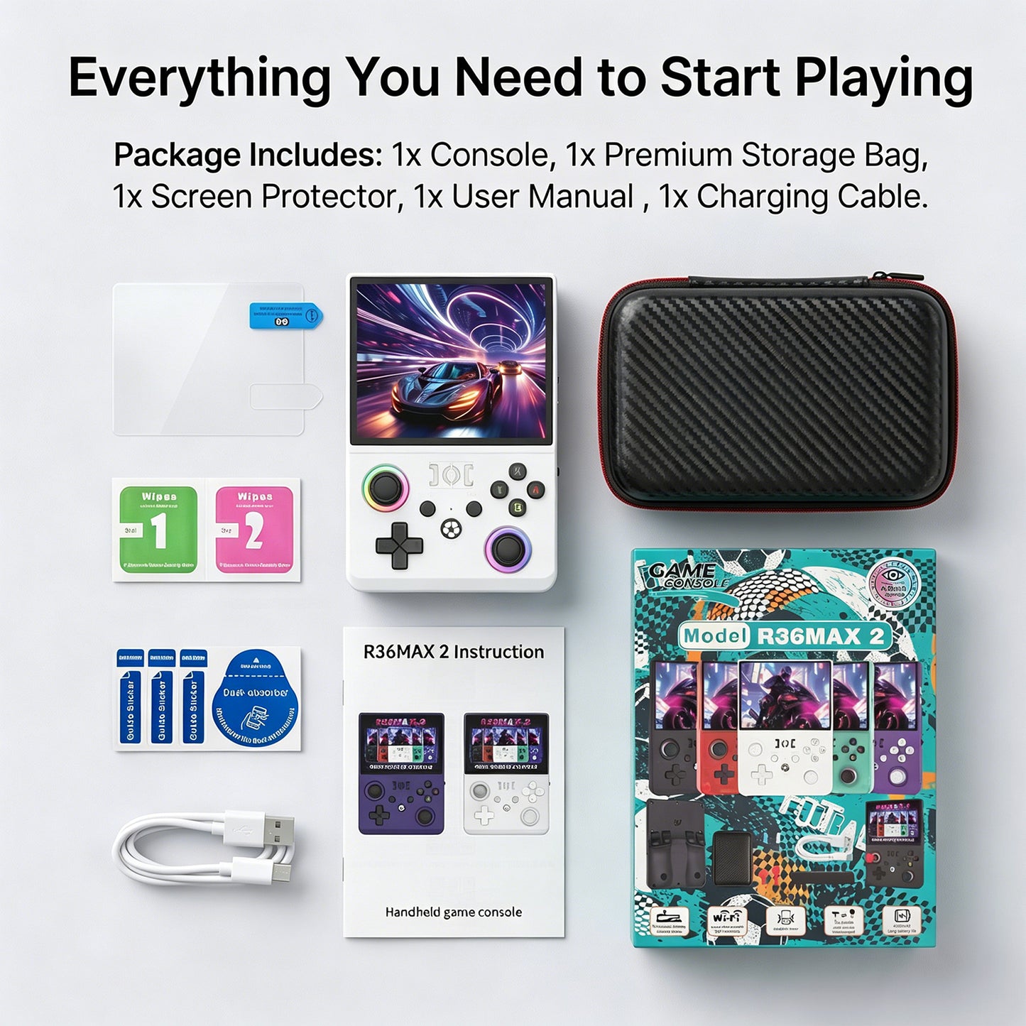R36 MAX II Handheld Game Console