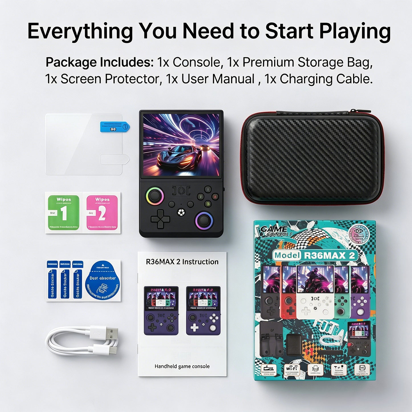 R36 MAX II Handheld Game Console