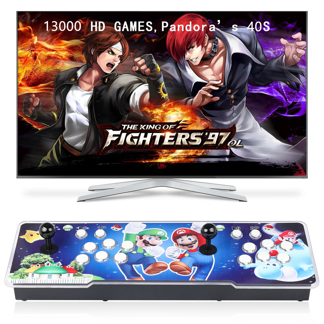 20000 Games in 1] 40S Pandora box Arcade Game Console for PC & Projector & TV ,3D Games 1-4 Players Double Joystick Favorite List Game Category Save/Search/Hide/Pause/Delete Games