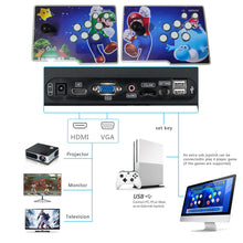 Load image into Gallery viewer, [30000 Games in 1]70S Pandora box Retro Games Arcade Game Console with Two Separate hosts Compatible PC &amp; Projector &amp; TV 3D Games 1-4 Players Category Favorite List Save/Search/Hide/Pause/Delete Games
